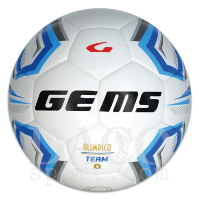 Gems Pallone da Calcio OLIMPICO n.5 Bianco/Azzurro