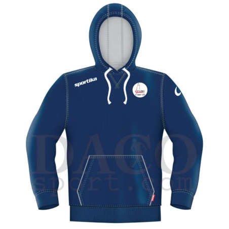 Sportika Felpa Cappuccio HARVARD Blu Logo "IL FARO - I.C. ZIPPILLI - LUCIDI"