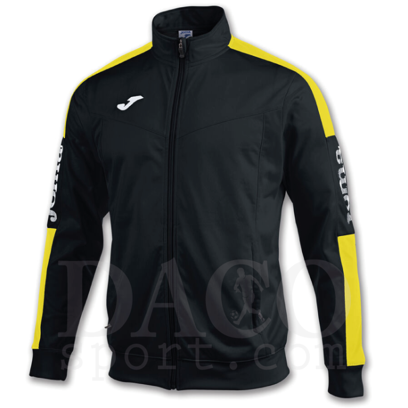 Joma 100687 Giacca Tuta CAMPIONSHIP IV Uomo/Bambino Nero-Giallo