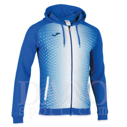 Joma 101285 Giacca Tuta con Cappuccio SUPERNOVA Uomo Azzurro/Bianco