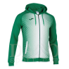 Joma 101285 Giacca Tuta con Cappuccio SUPERNOVA Uomo Verde/Bianco