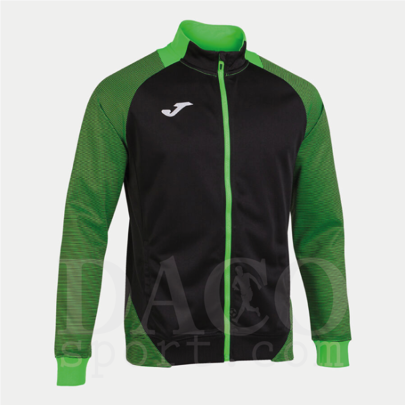 Joma 101535 Giacca Tuta ESSENTIAL II Uomo Nero-Verde Fluo