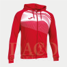 Joma 101605 Giacca Tuta con Cappuccio SUPERNOVA II Uomo Rosso/Bianco