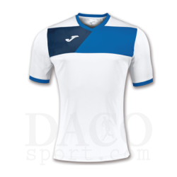 Joma 100611 Maglia Gioco CREW II MC Bianco-Azzurro-Blu