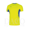Mizuno U2EA7002 Maglia Running PREMIUM JPN TEE MC Uomo Giallo Fluo-Azzurro