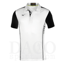 Mizuno 62EA7001 Polo HEX RECT Uomo Bianco/Nero
