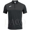 Joma 101108 Polo WINNER MC Uomo Nero-Antracite