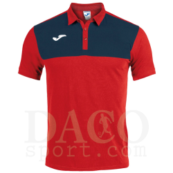 Joma 101108 Polo WINNER MC Uomo Rosso-Blu