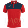 Joma 101108 Polo WINNER MC Uomo Rosso-Blu