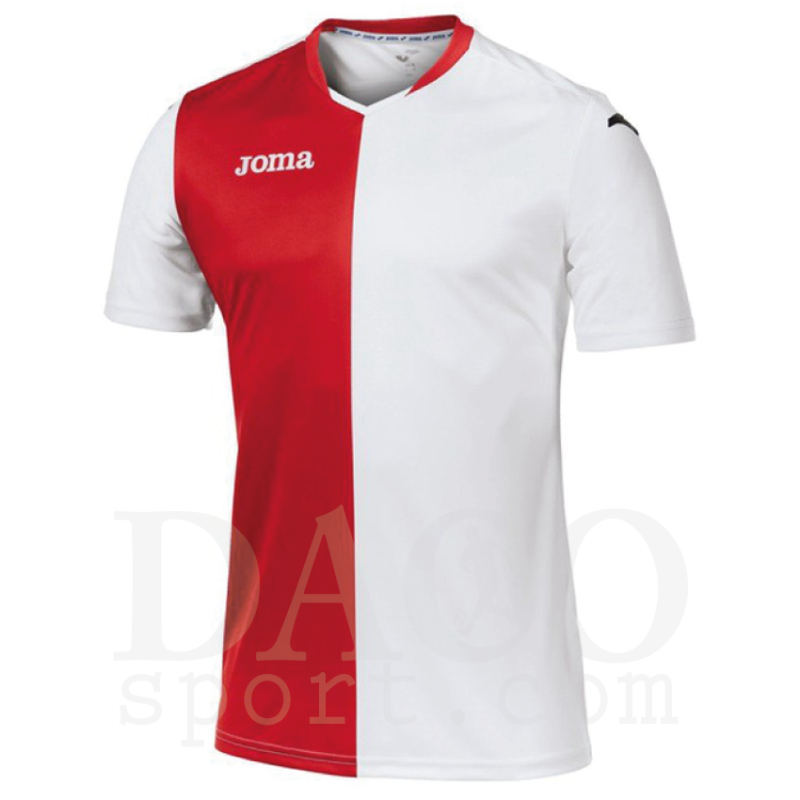 Joma 100157 Maglia Gioco PREMIER MC Bianco-Rosso