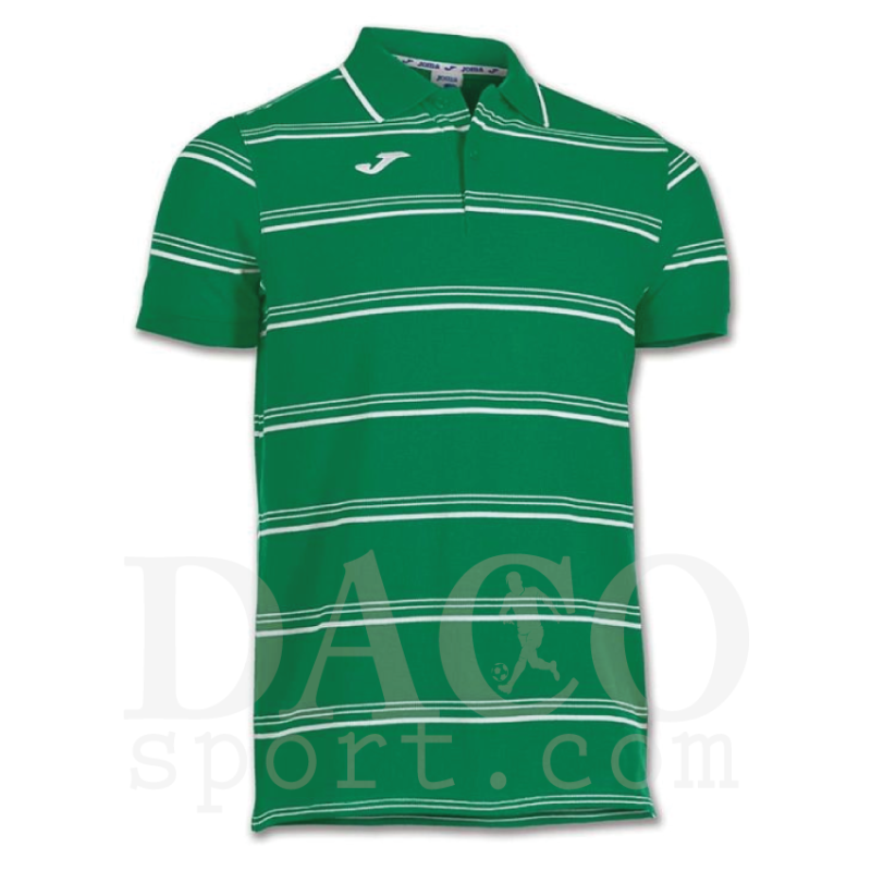 Joma 100202 Polo NAVAL MC Uomo/Bambino Verde-Bianco