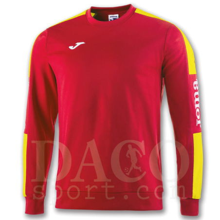 Joma 100801 Felpa Girocollo CHAMPION IV Uomo/Bambino Rosso-Giallo