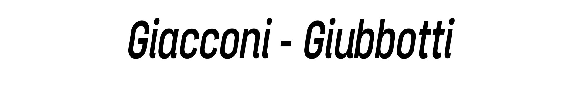 Giacconi - Giubbotti