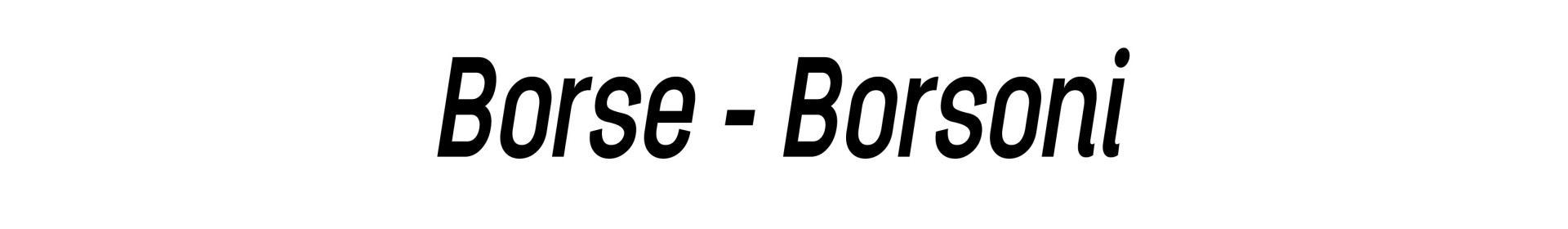 Borsa - Borsone